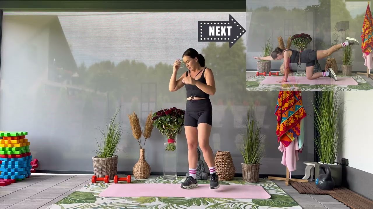 @FatLarwa Ćwiczenia Fitness Całe Ciało Full Body Tabata Pilates 10 min