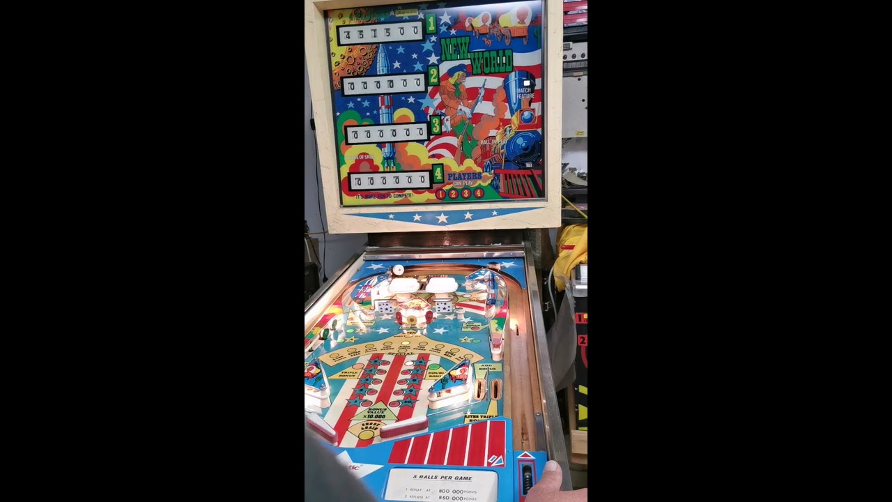 New World Flipper Playmatic 1976 Pinball Flipperkasten