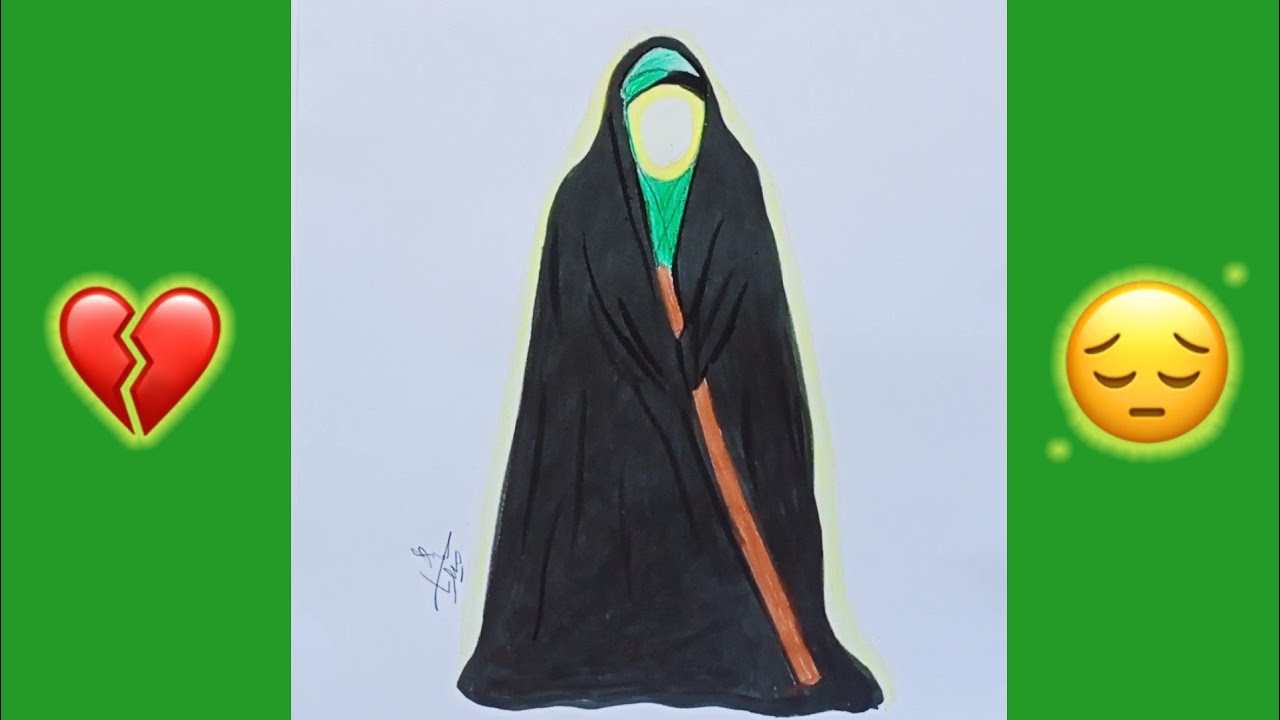 رسمة عن ام البنين عليها السلام | ذكرة وفاتها😔💔