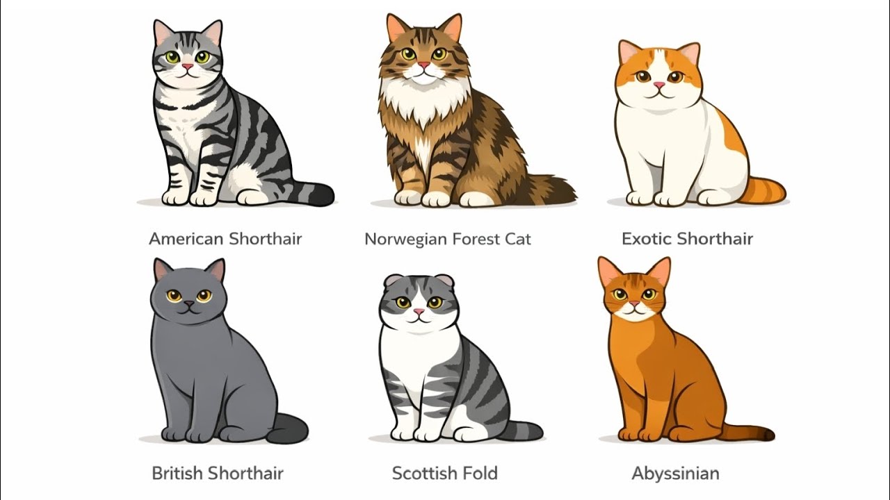 Все породы домашних кошек: объяснение за 3 минуты. Часть 2.