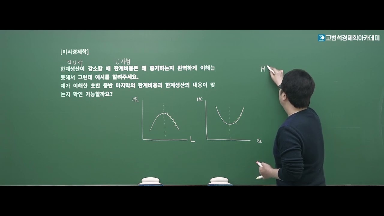 경제학 QnA  한계생산, 평균가변비용, 생산효율성