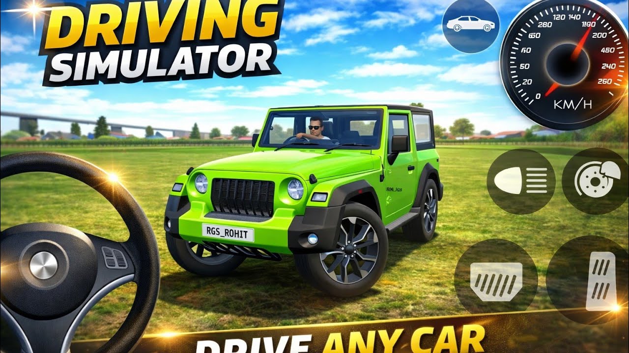 Modified thar gema ll 4x4 best' gameplay ll Thar simulator game 