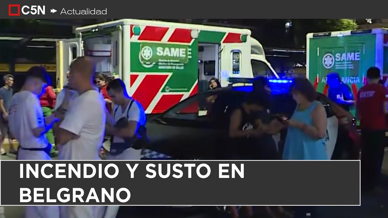 INCENDIO en un SUPERMERCADO en BELGRANO: 50 EVACUADOS