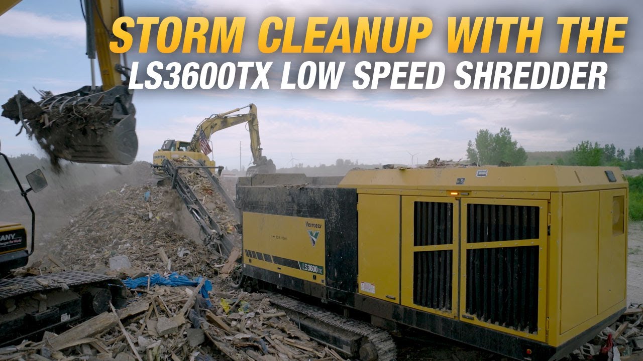 How the Vermeer LS3600TX low speed shredder tackles storm cleanup | Vermeer