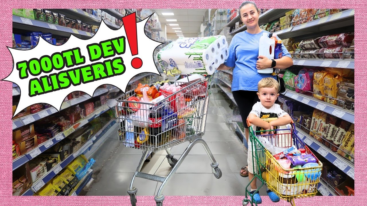 Çılgın Market Alışverişi😱 Gürmarı Talan Ettik🤭 Burak'ın Soğuk Esprileri🥶 Ateş İş Başında🤩 