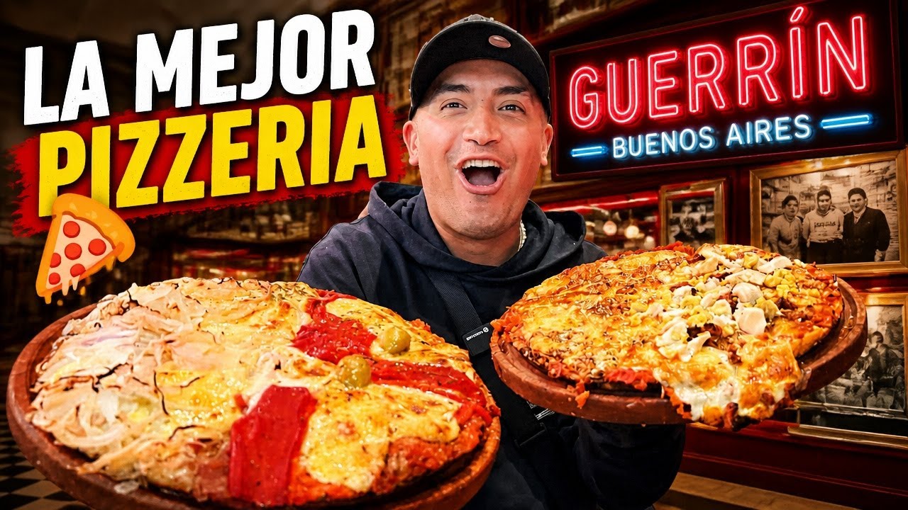 Fuimos a comer a la  MEJOR PIZZERIA de BUENOS AIRES | Pizzería Guerrin 🍕