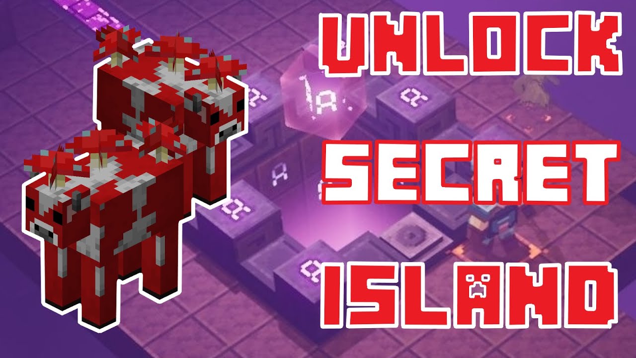 Minecraft Dungeons - How To Unlock Secret MooShroom Island (All 9 Rune Locations)