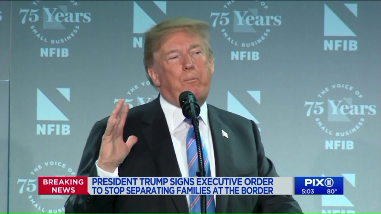 Trump signs executive order to keep families together at border