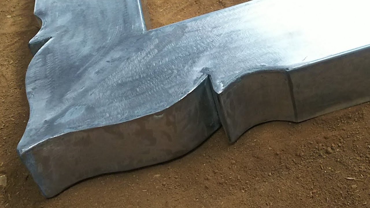 #2 How to Bend profile pipe  (box bar )to 90°||wood style on tube iron