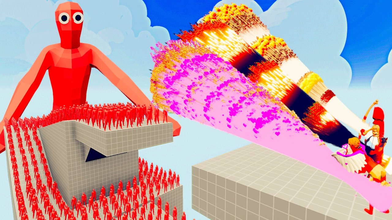 100x FIRE ZOMBIE + 3x GIANT vs 3x EVERY GOD   Totally Accurate Battle Simulator TABS