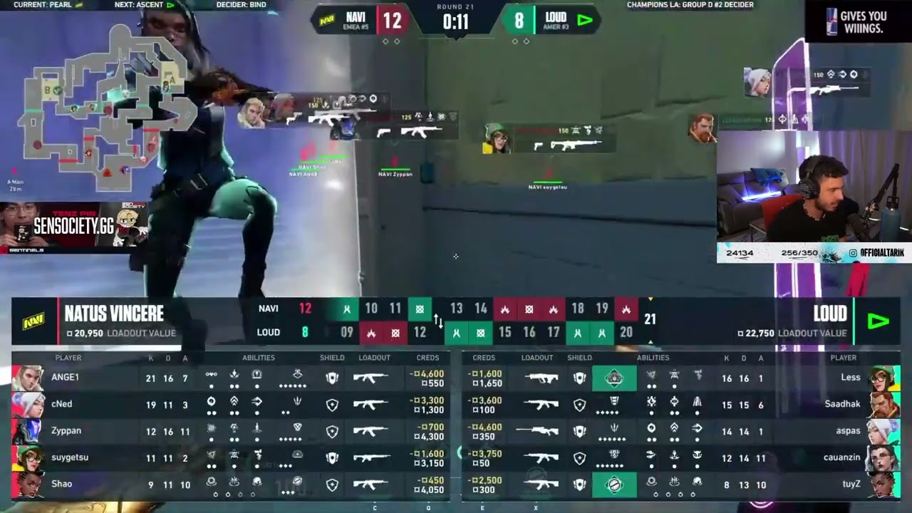 Tarik reacts to Loud Less punching  monitor after losing important round against Navi