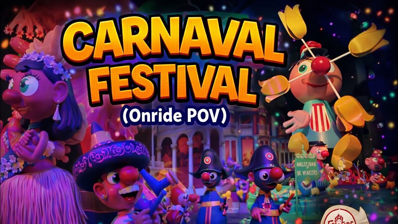 Efteling Onride - Carnaval Festival (POV) Freizeitpark Efteling - Dark Ride – Carnaval Festival