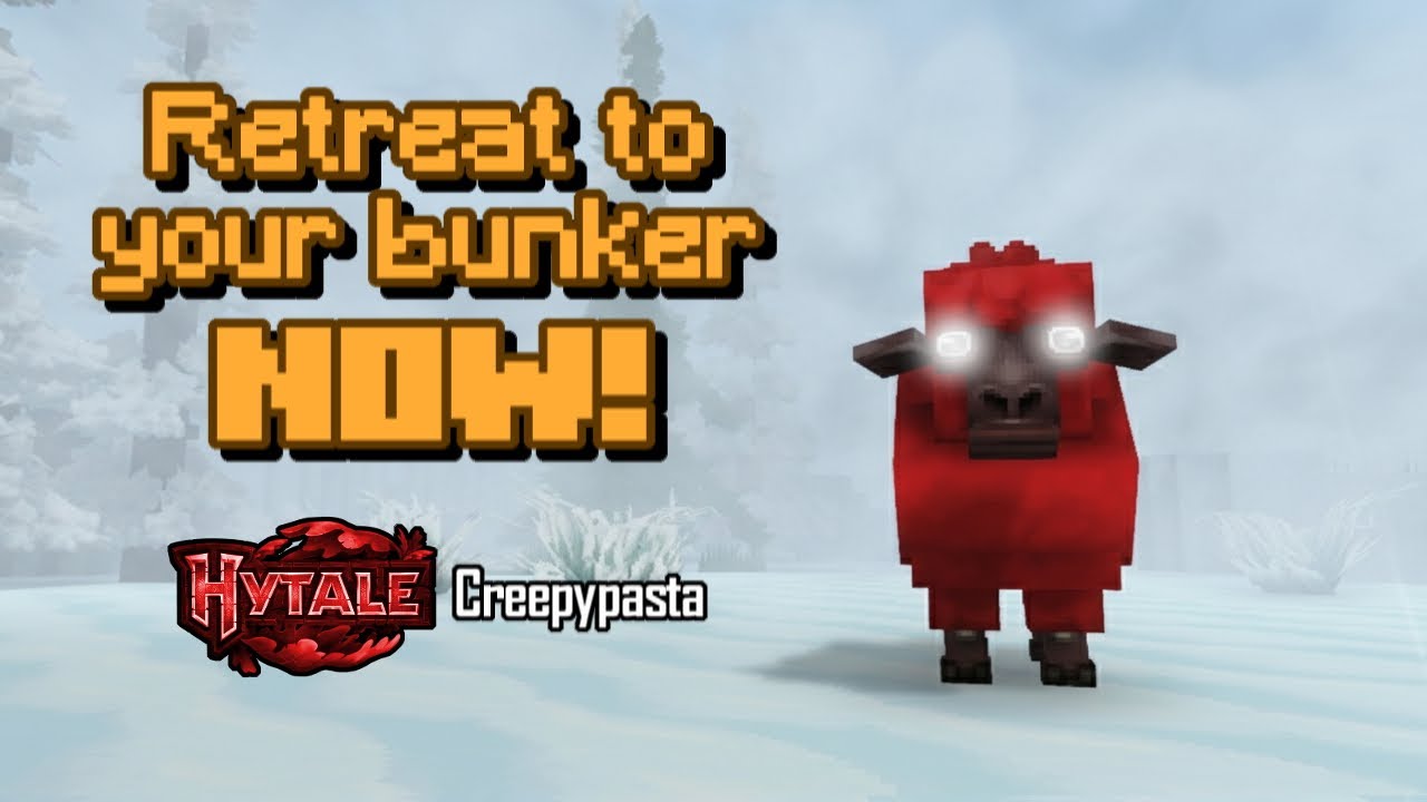 If A Red Sheep Spies On You, RETREAT TO YOUR BUNKER NOW! Hytale Creepypasta