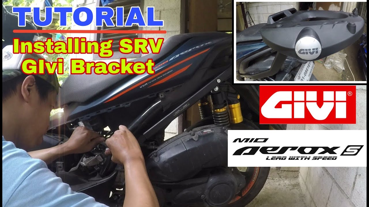 Installing and Unboxing SRV Givi Bracket for Aerox S 155 | Tutorial