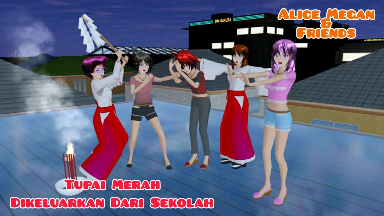 Alice Megan & Friends [ Tupai Merah Dikeluarkan Dari Sekolah ] || Drama Sakura School Simulator