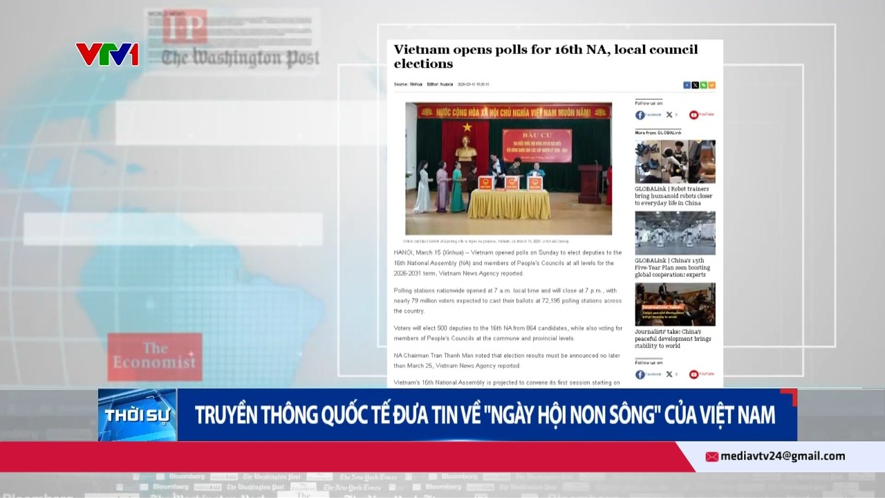 Truyền thông quốc tế đưa tin về 'Ngày hội non sông' của Việt Nam | VTV24