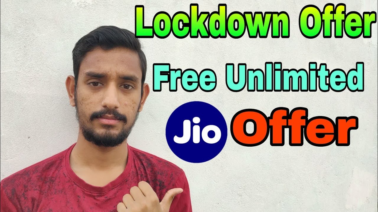 jio lockdown offer | jio unlimited free Lockdown offer | jio work from home offer | jio new offer