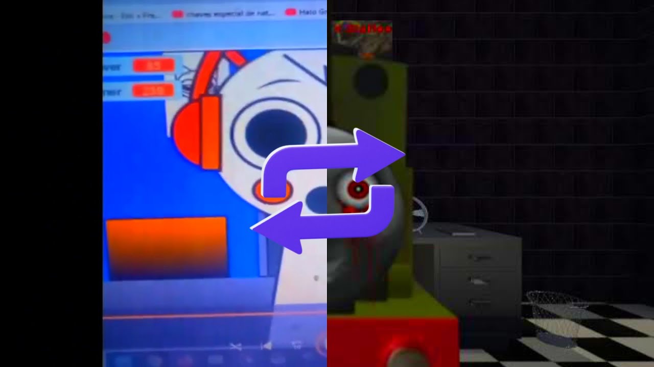 One Night At Simon's & Five Nights At Smudger's But Their Jumpscares Are Swapped Part 1