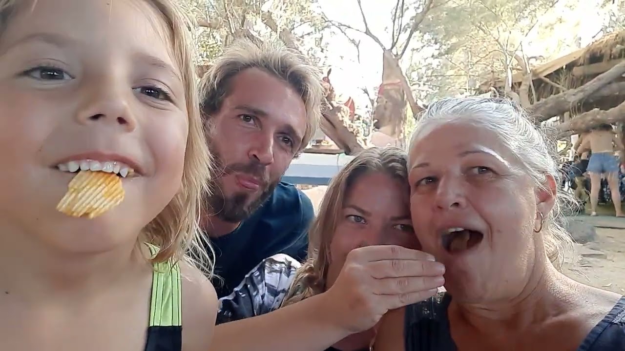 Eating chips with my siblings at the Rob Roy on the Jordan River