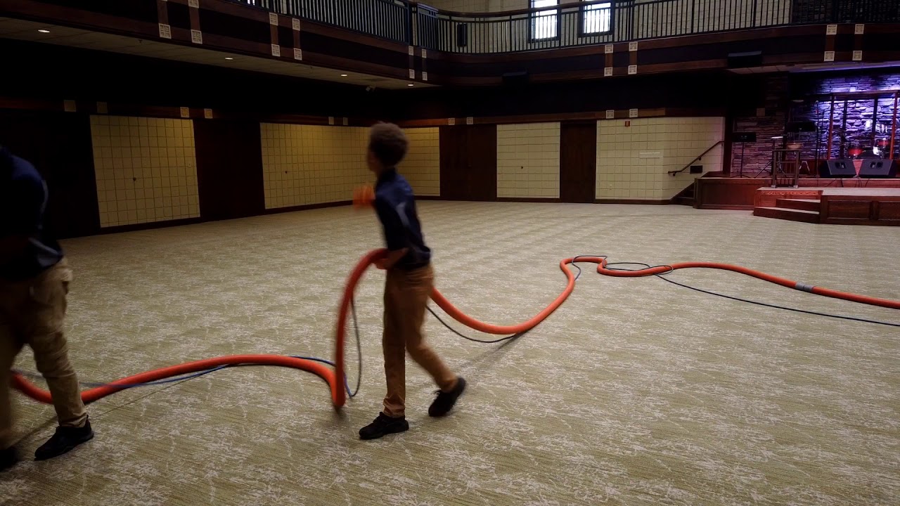 5300 sq ft carpet cleaning using 15” Zipper wand