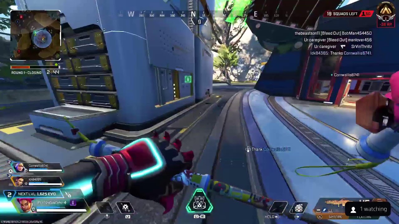 Apex Legends. Platinum Subscribe, every time I get a championship.