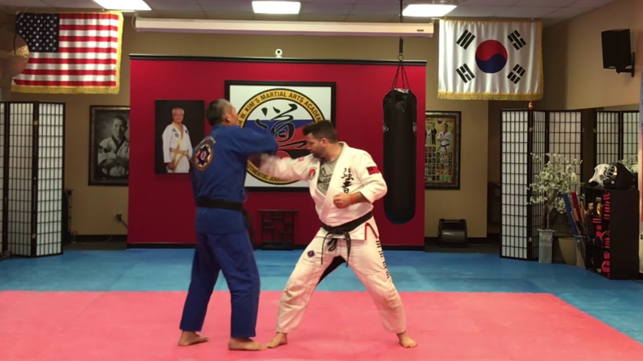 Chest grab defense