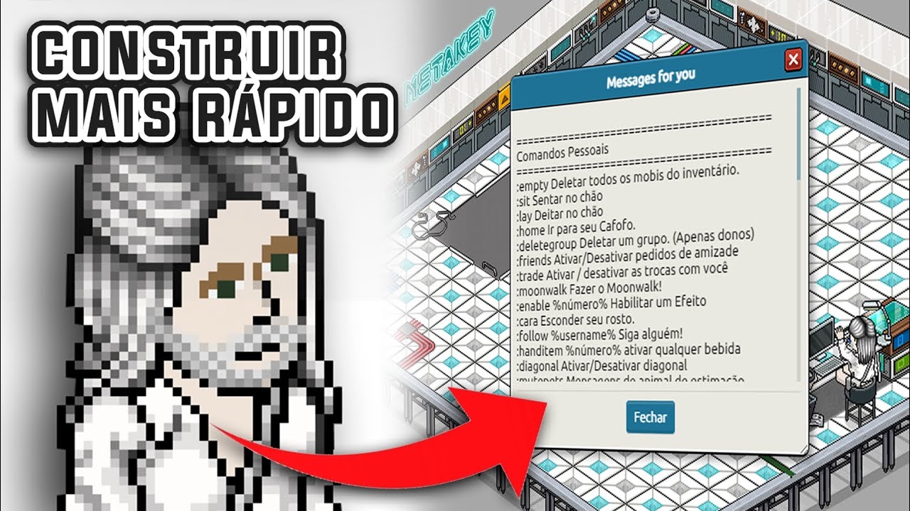 Como construir mais r&aacute;pido no habbo usando comandos | (habblet)
