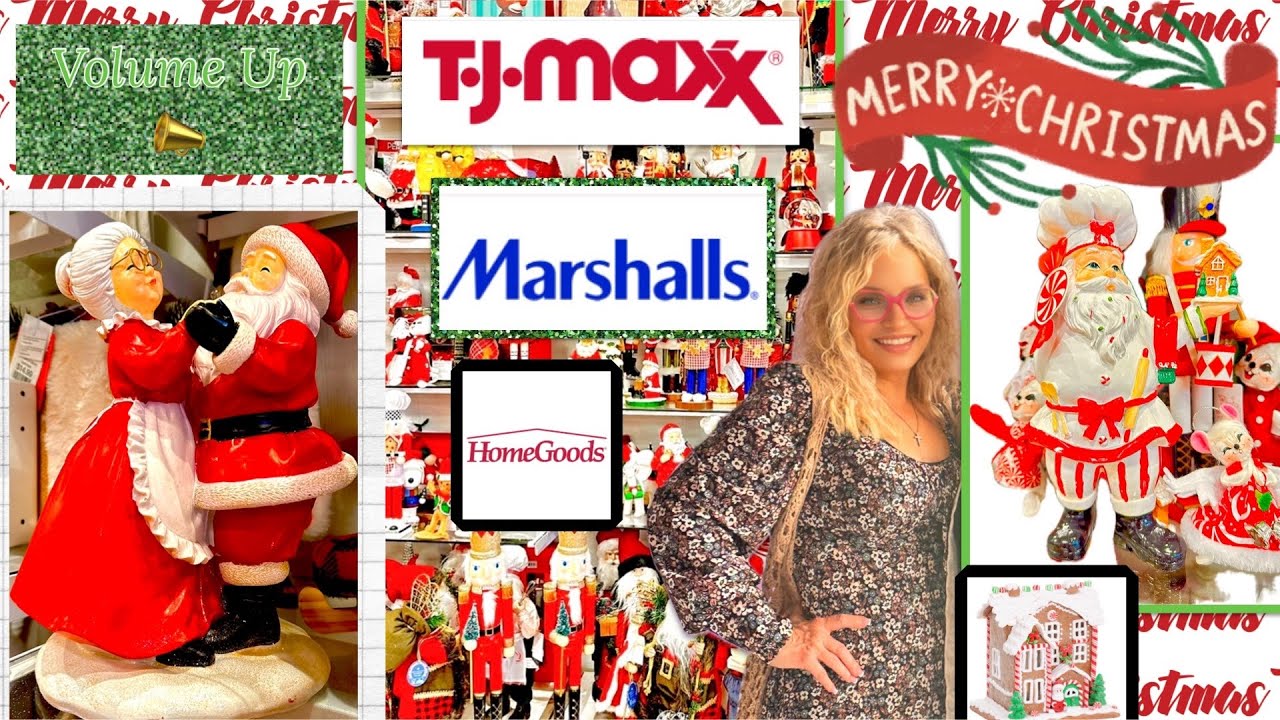 🎄CHRISTMAS SHOPPING MARATHON |  CHRISTMAS DECORATING IDEAS 2024| HOMEGOODS MARSHALLS TJMAXX 2024 ✨🎄✨