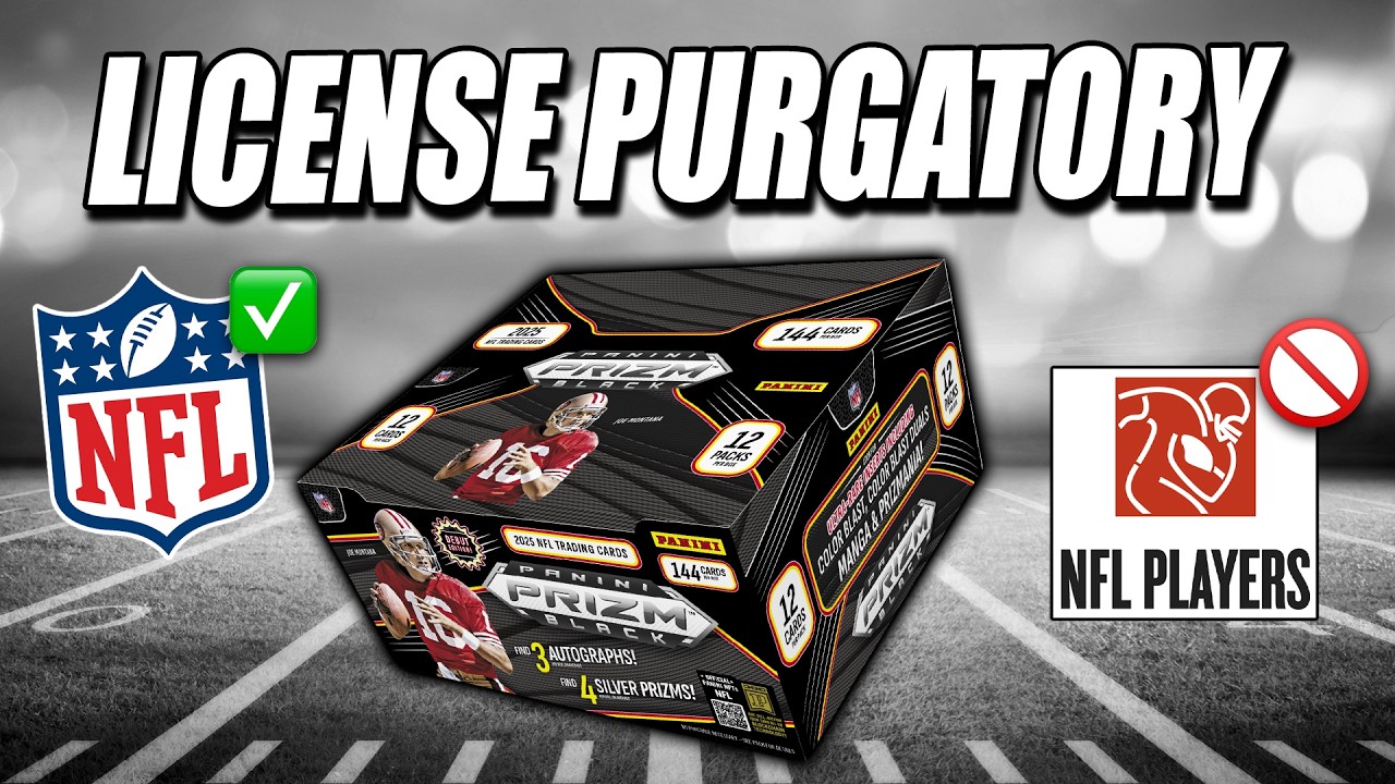 ПОЙМАН В ЧИСТИЛИЩЕ ЛИЦЕНЗИЙ | Обзор коллекционной коробки Panini Prizm Black NFL 2025 года