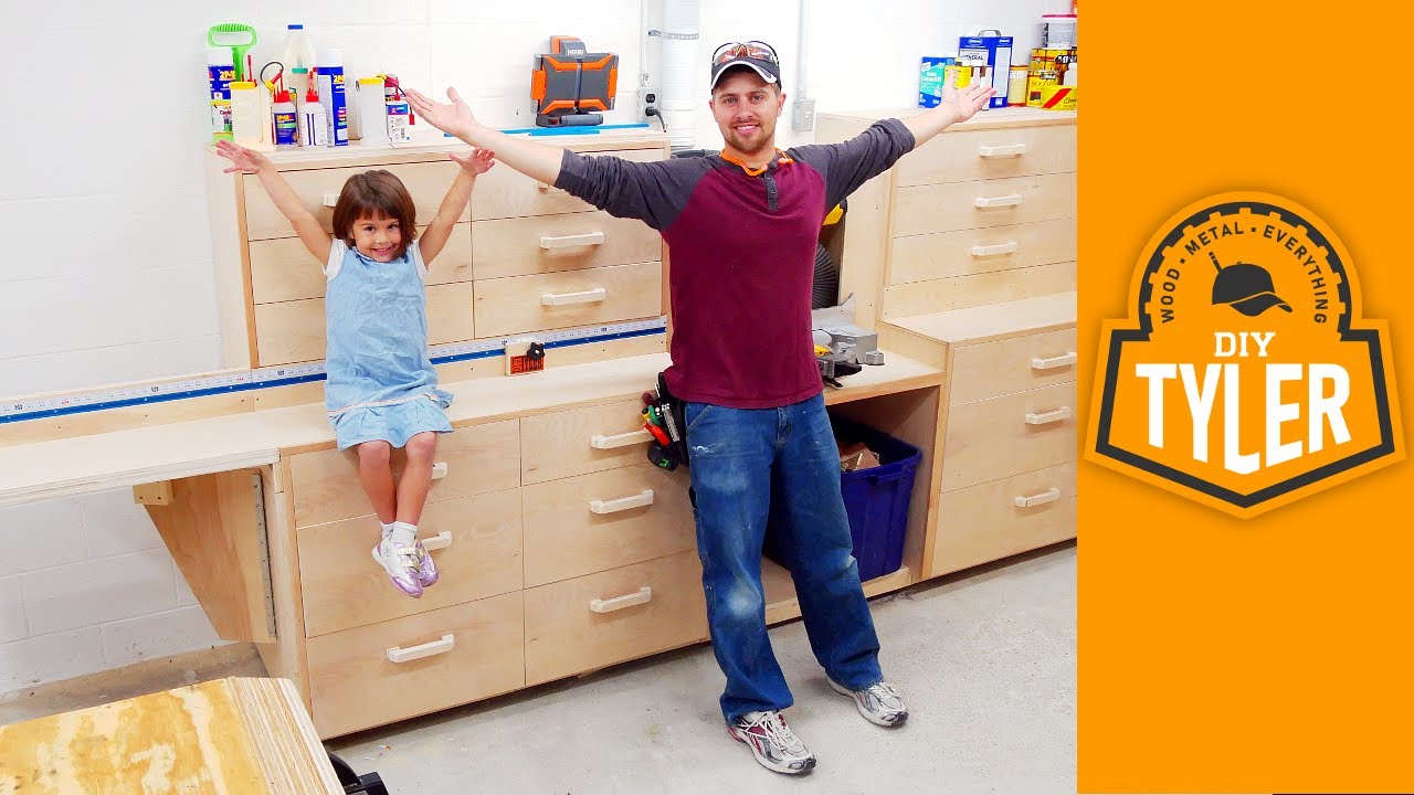 MiterSaw Station  Part 2 | Drawers | Fence | Dust Collection