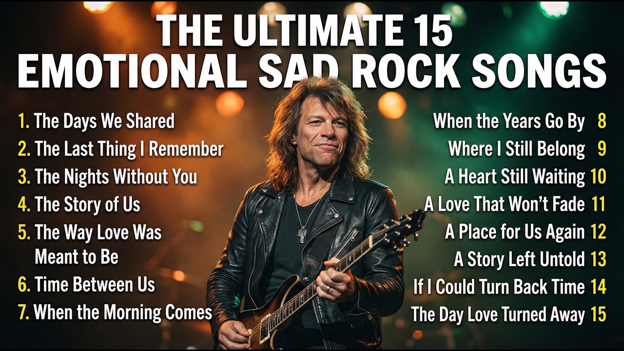 THE ULTIMATE 15 EMOTIONAL SAD ROCK SONGS PLAYLIST 2026 | TOP SELECTION💔