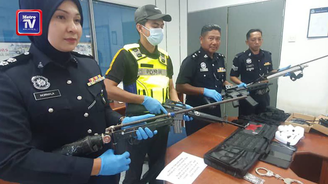 Empat lelaki ditahan miliki senapang, pistol buatan sendiri