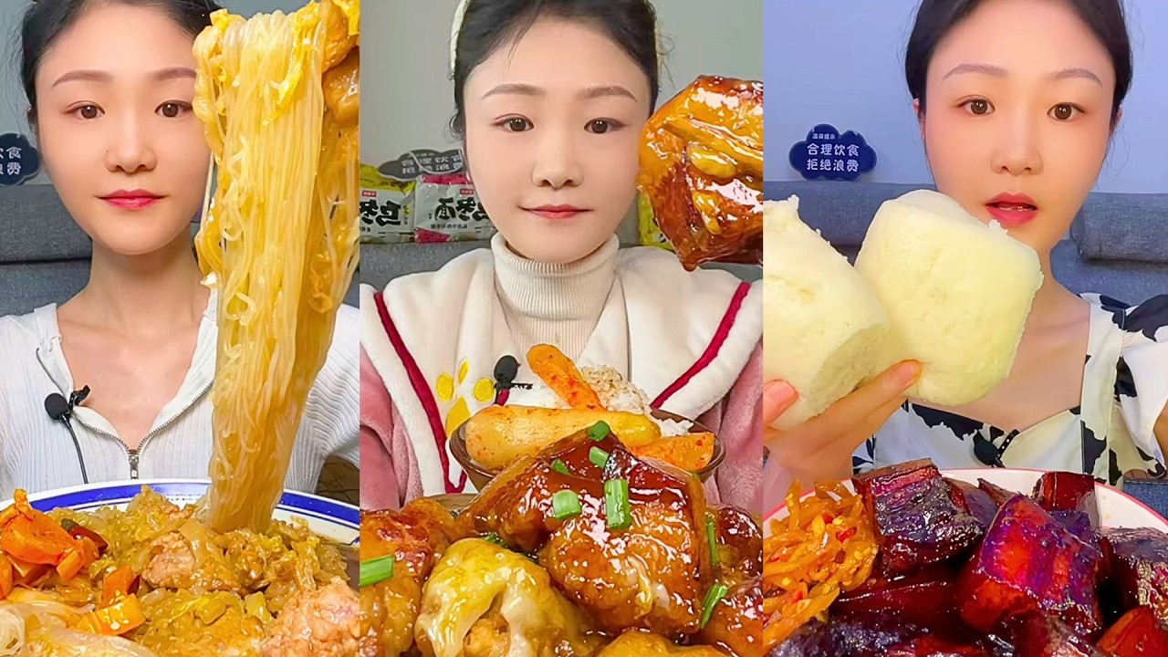 1 Hour ASMR Mukbang | Satisfying Eating Sounds for Sleep, Relaxation & Study #1194