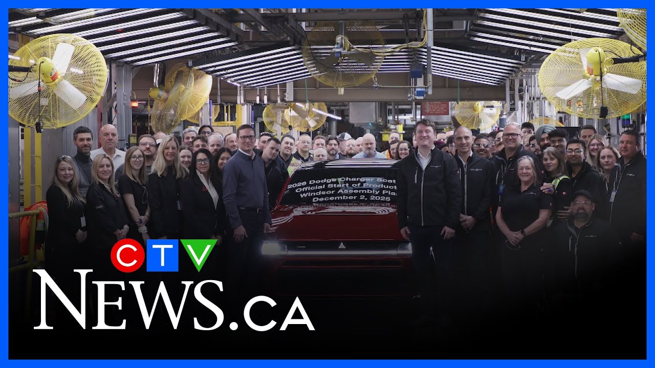 2026 Charger comes off assembly line in Windsor