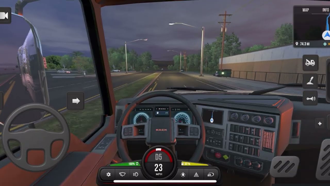 Truck Master World | Night Driving || mobile gaming | truck simulator 