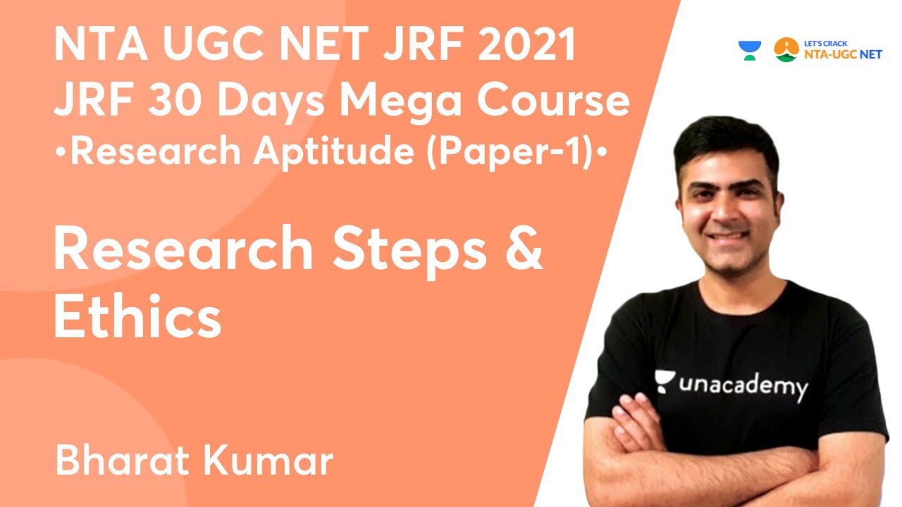 Research Steps & Ethics | Paper -1 | NTA UGC NET-JRF 2021 | Bharat Kumar