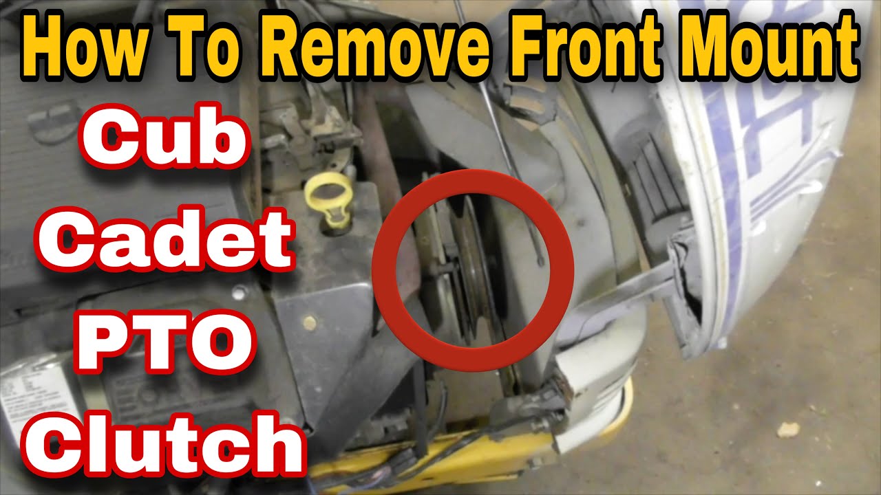 How To Remove Front Mount Cub Cadet PTO Clutch