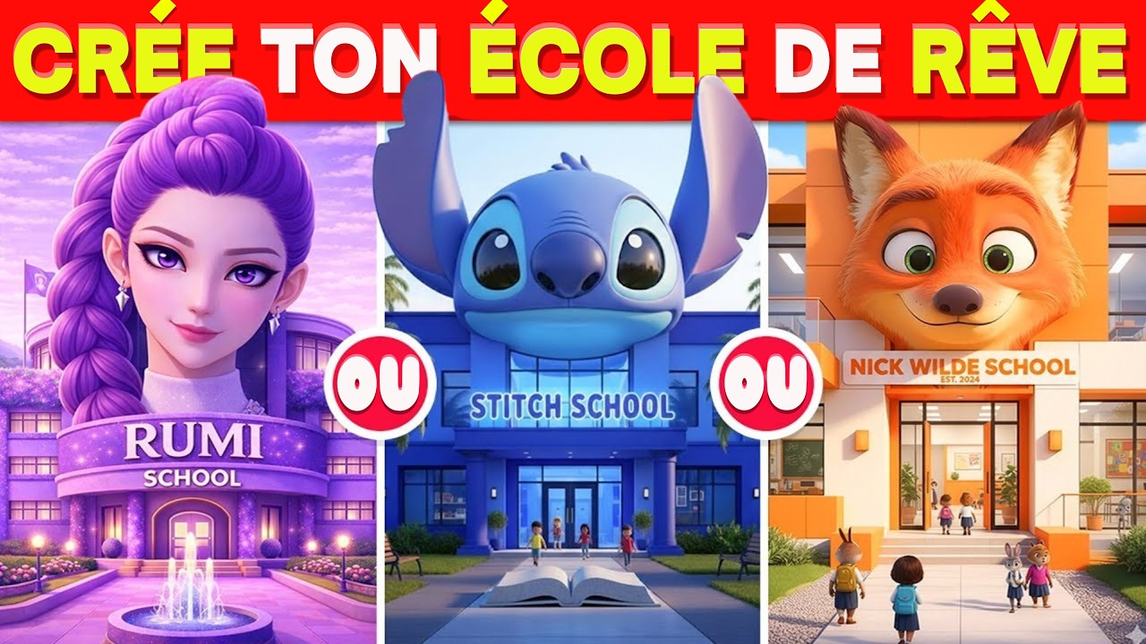 Construis l’ÉCOLE de tes RÊVES dans ce quiz incroyable !🏫🌈📚✨ 38 CHOIX IMPOSSIBLES 😍