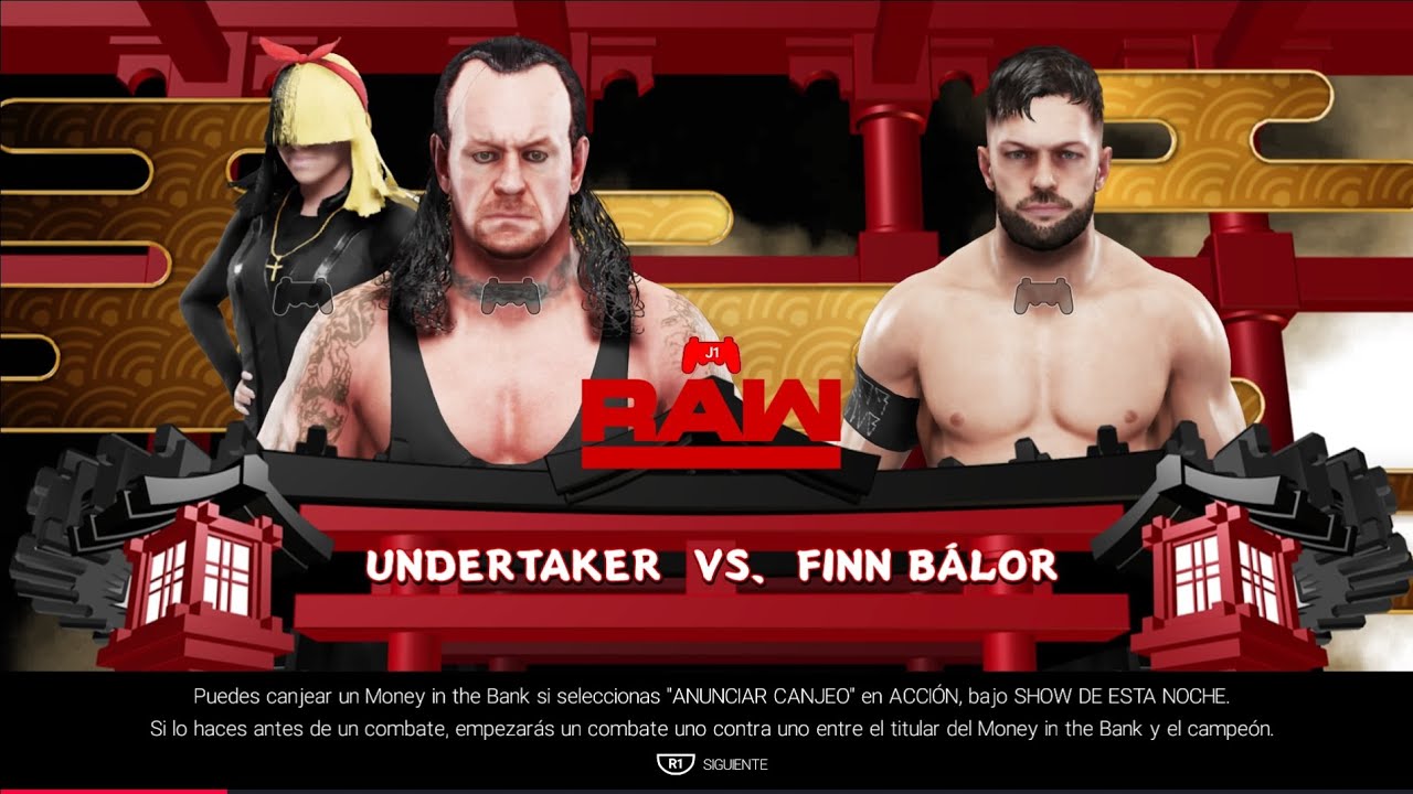 WWE 2k19 Undertaker vs Finn Balor 
