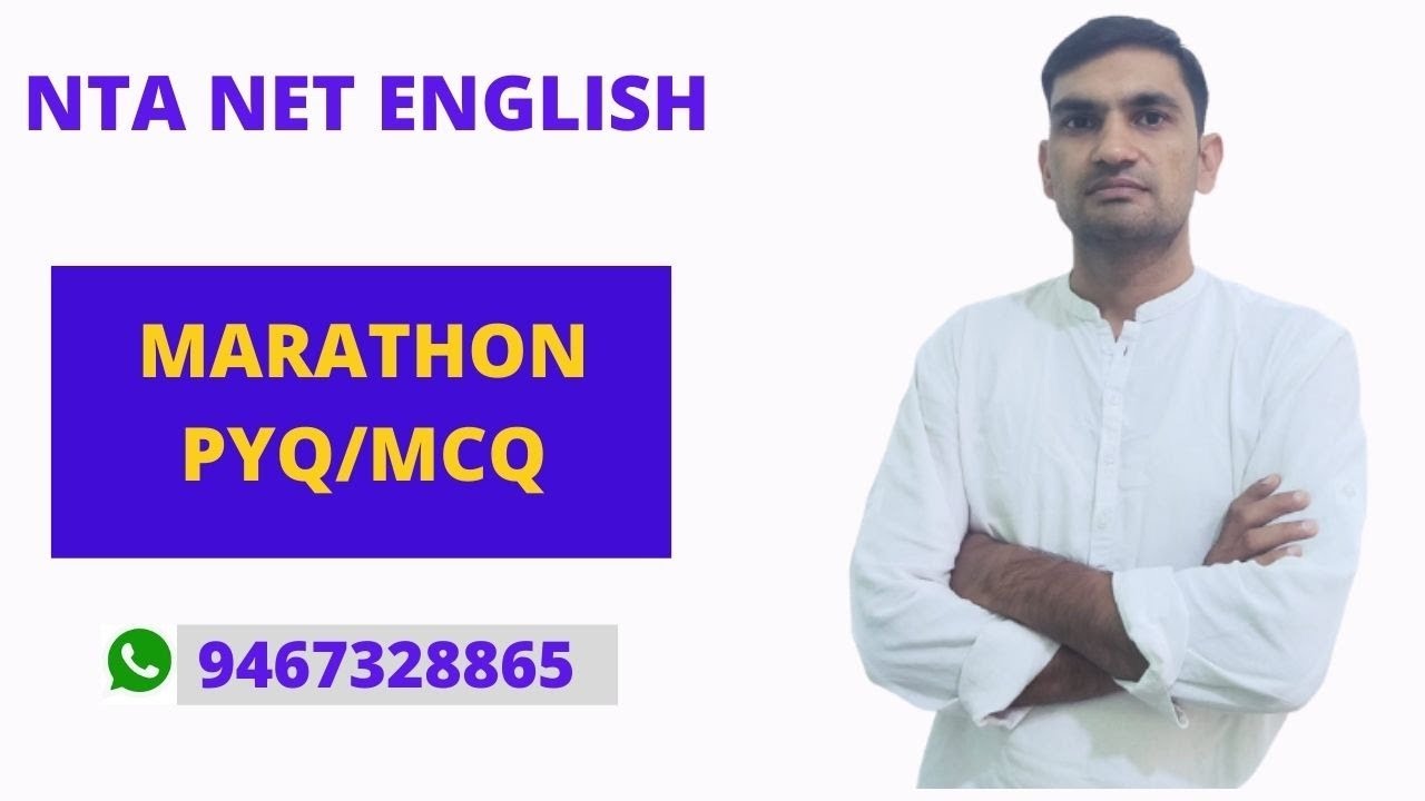 NTA UGC NET ENGLISH PYQ/MCQ MARATHON CLASS BY DEEPAK BIDHAN