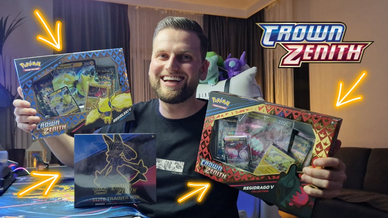 Pok&eacute;mon Crown Zenith Cards Opening! ETB & VBox Regidrago i Regieleki