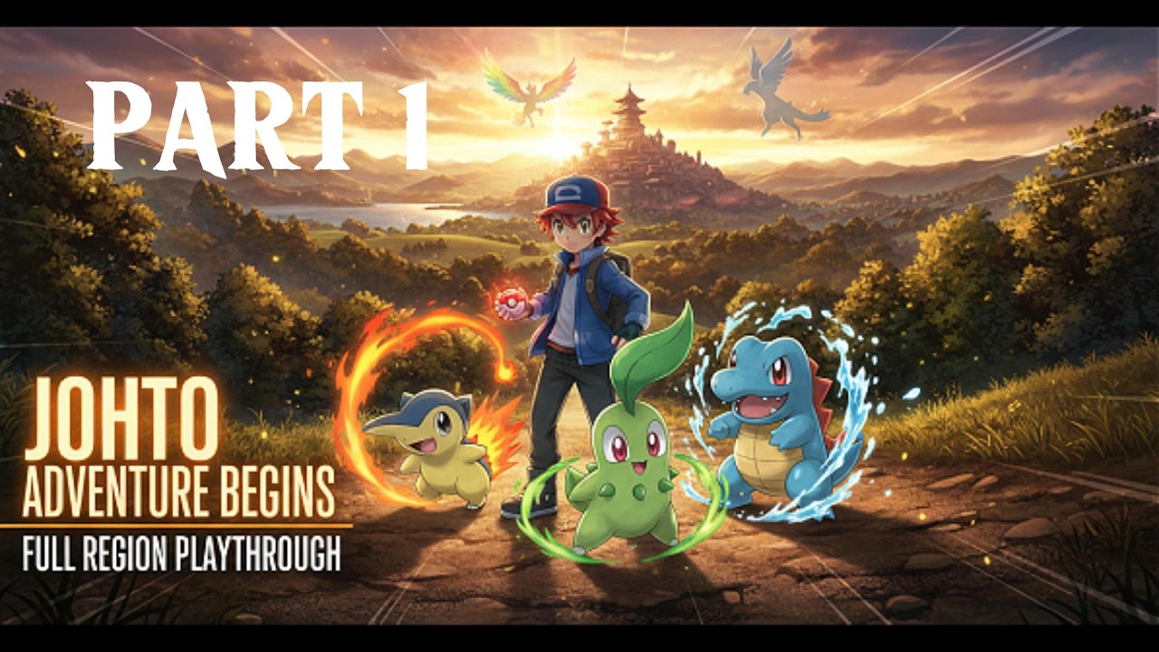 PokeMMO Johto Region Playthrough Episode 1 | FULL GAME Gameplay (No Commentary)