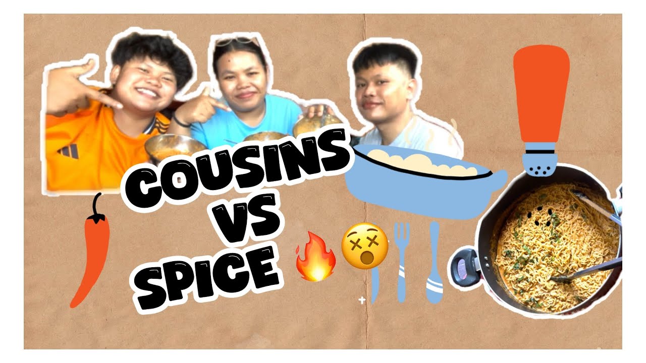 🌶️Spicy Noodles Challenge with My Cousins 🔥😵Who will survive the heat? 😂
