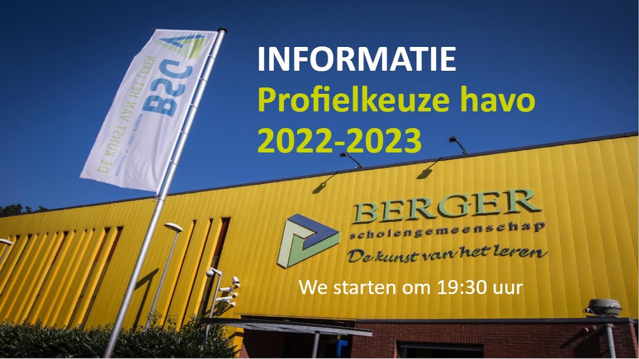 Profielkeuze informatie avond 3 havo
