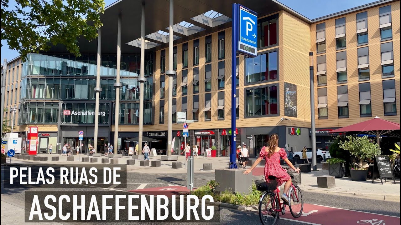 CAMINHANDO PELAS RUAS DE ASCHAFFENBURG, ALEMANHA