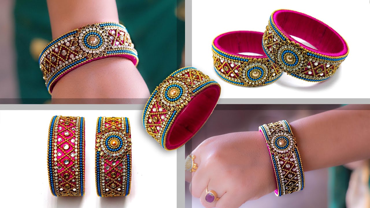 Make an awesome new bangle from old glass bangles | OLD BANGLE REUSE | Crafty Butterfly 031
