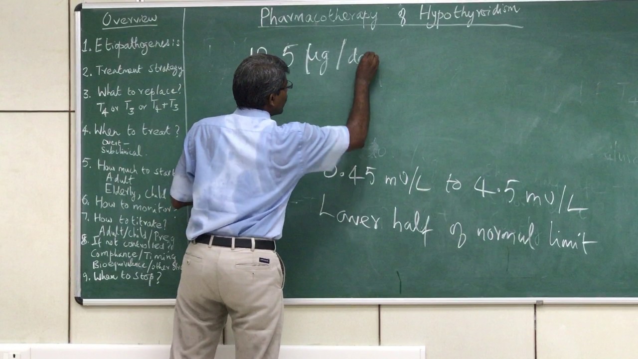 Pharmacotherapy of hypothyroidism - levothyroxine replacement therapy
