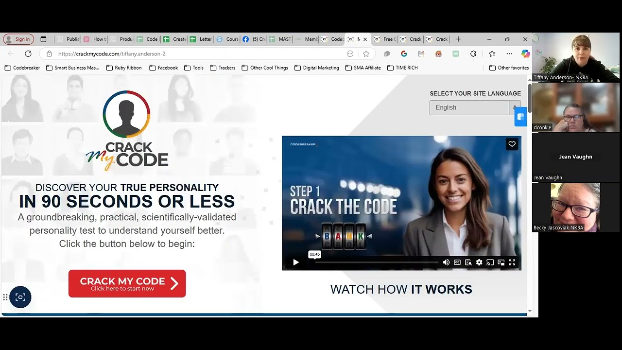 Support Call Jan 17th: Personalizing cracking the code