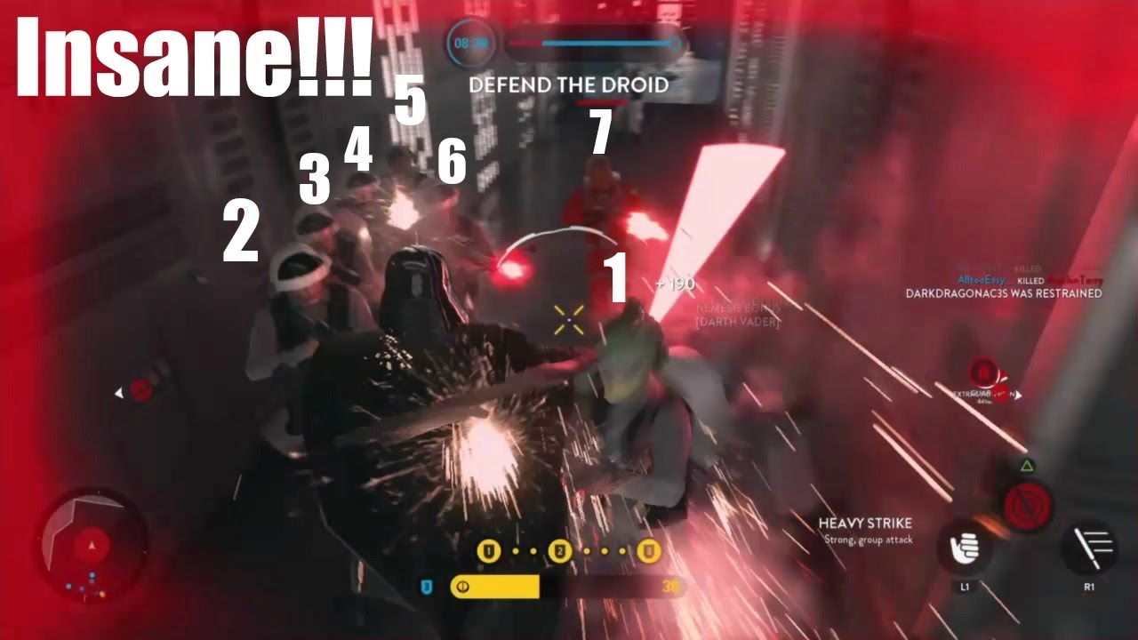 7 Heavy Strike + 7 Saber Throw KILLS!!! - Star Wars Battlefront
