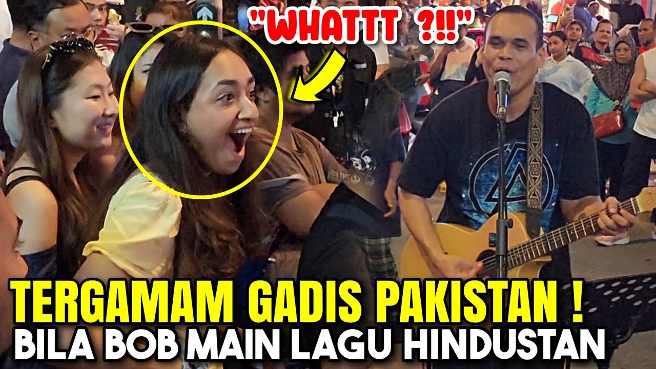🔴TERGAMAM Gadis cantik dari Pakistan terkejut macam tak percaya bila SENTUHAN main lagu Hindustan